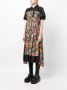 Sacai Midi-jurk met bloemenprint Zwart - Thumbnail 3