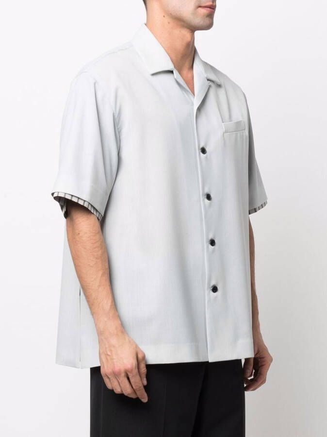 sacai Overhemd met gelaagd detail Grijs