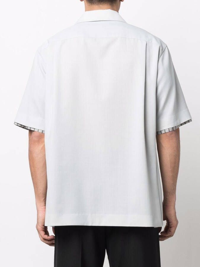 sacai Overhemd met gelaagd detail Grijs