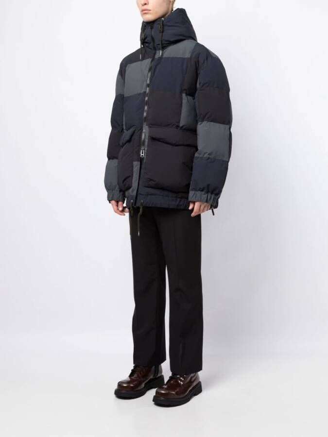 sacai Donsjack met capuchon Blauw