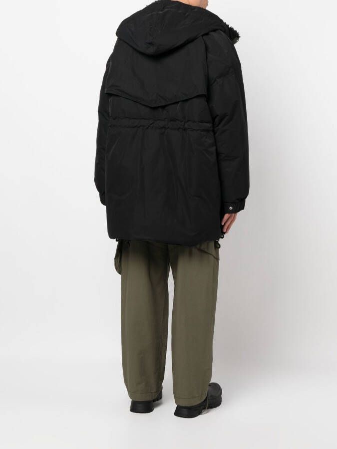 sacai Parka met rits Zwart