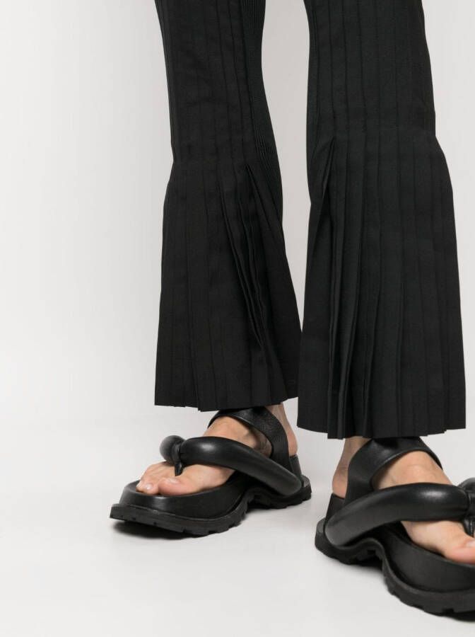sacai Flared plooibroek Zwart