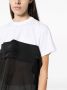 Sacai Semi-doorzichtig T-shirt Zwart - Thumbnail 4