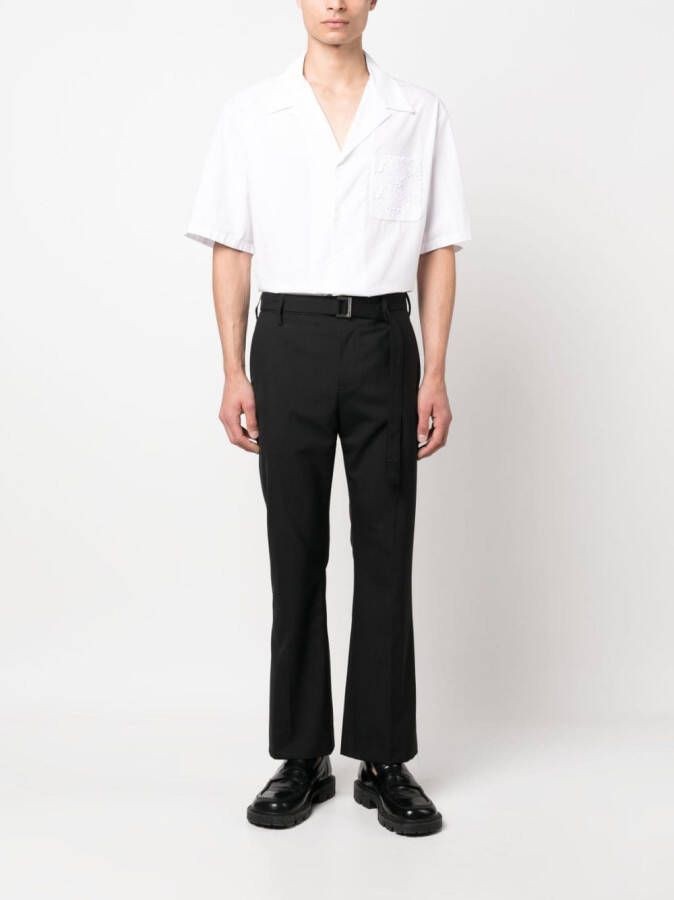 sacai Straight pantalon Zwart