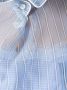 Sacai striped frill-trim blouse Blauw - Thumbnail 5