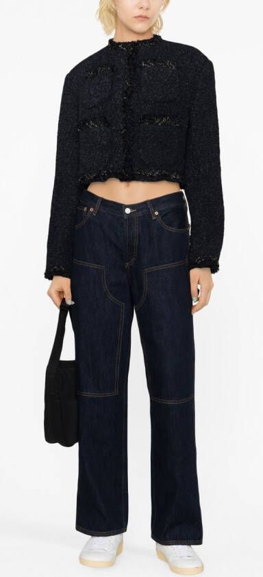 sacai Tweed jack Zwart