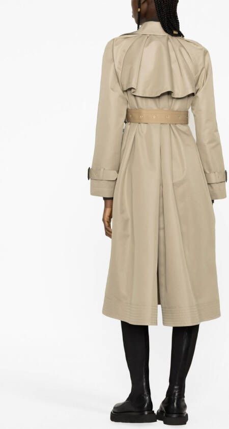sacai Tweekleurige jas Bruin