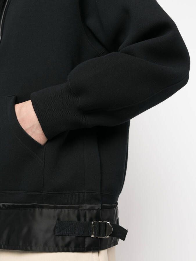 sacai Hoodie van katoenmix Zwart