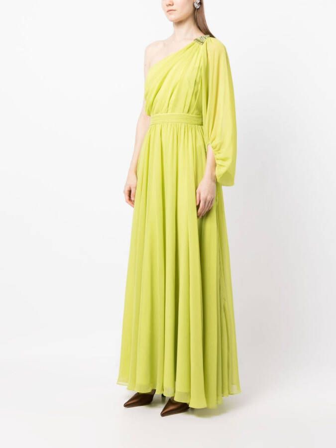 Sachin & Babi Asymmetrische jurk Groen