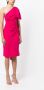 Sachin & Babi Midi-jurk met gedrapeerd detail Roze - Thumbnail 3