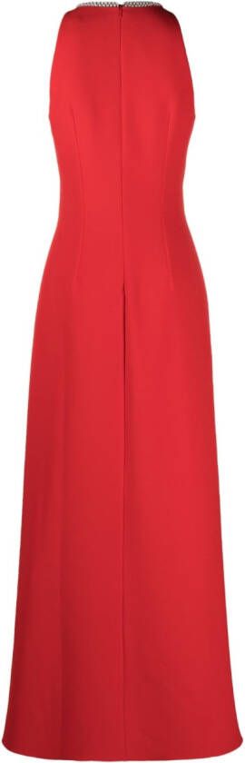 Safiyaa Mouwloze maxi-jurk Rood