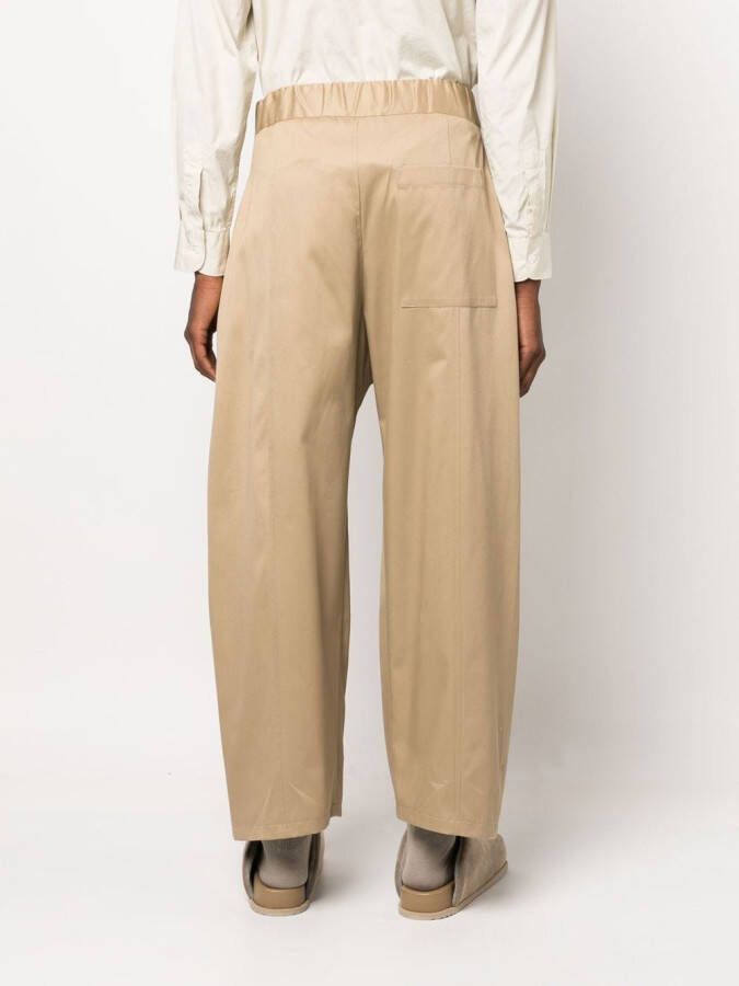 SAGE NATION Broek met wijde pijpen Beige