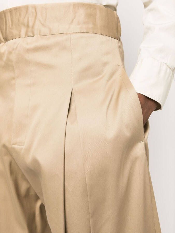 SAGE NATION Broek met wijde pijpen Beige