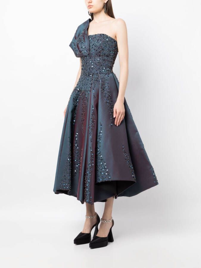 Saiid Kobeisy Asymmetrische jurk Blauw