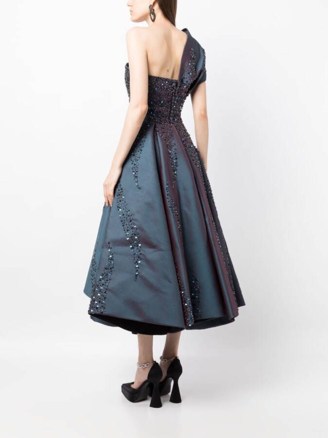 Saiid Kobeisy Asymmetrische jurk Blauw