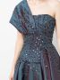 Saiid Kobeisy Asymmetrische jurk Blauw - Thumbnail 5