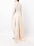 Saiid Kobeisy Asymmetrische maxi-jurk Beige - Thumbnail 4