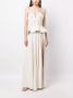 Saiid Kobeisy Jurk van peplum crêpe Wit - Thumbnail 2