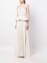 Saiid Kobeisy Jurk van peplum crêpe Wit - Thumbnail 3