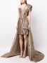 Saiid Kobeisy Mini-jurk met metallic-effect Goud - Thumbnail 3