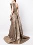 Saiid Kobeisy Mini-jurk met metallic-effect Goud - Thumbnail 4