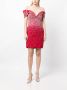 Saiid Kobeisy Off-shoulder jurk Rood - Thumbnail 2