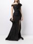 Saiid Kobeisy Off-shoulder maxi-jurk Zwart - Thumbnail 2