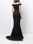 Saiid Kobeisy Off-shoulder maxi-jurk Zwart - Thumbnail 4