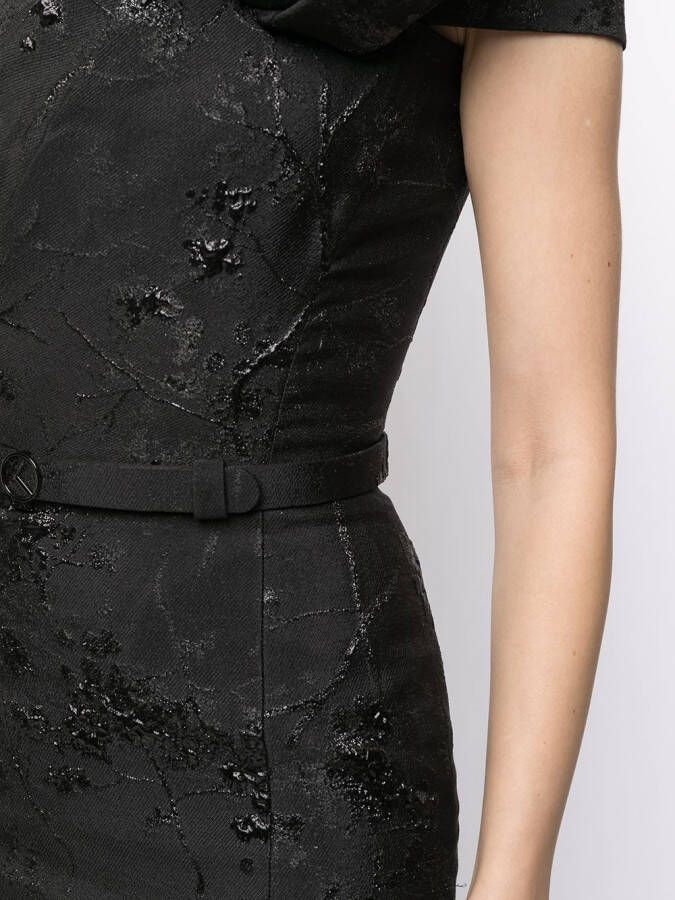 Saiid Kobeisy Off-shoulder maxi-jurk Zwart