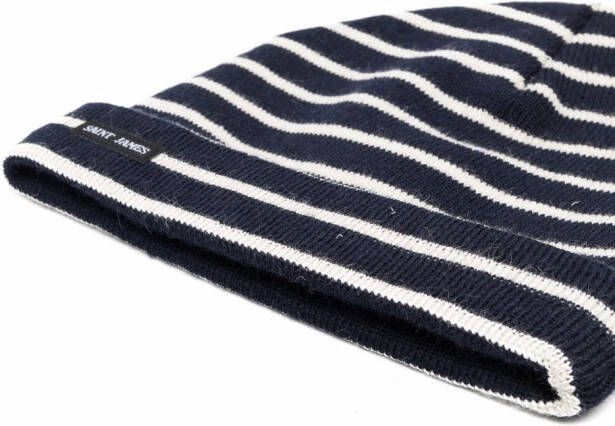 Saint James Ribgebreide muts Blauw