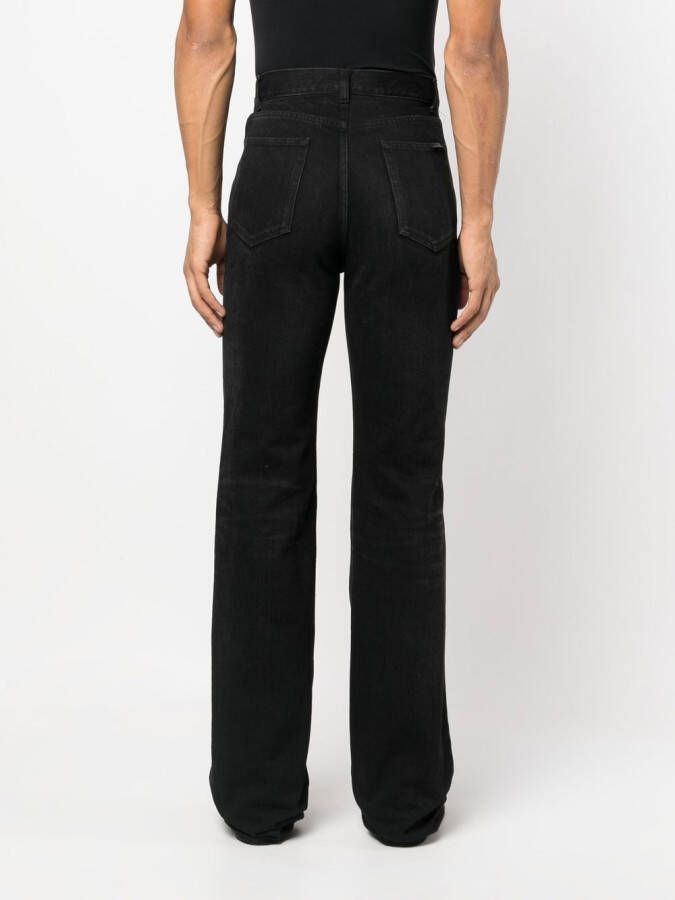 Saint Laurent 70's high waist jeans Zwart