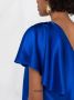 Saint Laurent Asymmetrische jurk Blauw - Thumbnail 3