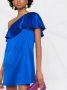 Saint Laurent Asymmetrische jurk Blauw - Thumbnail 5