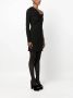 Saint Laurent Asymmetrische jurk Zwart - Thumbnail 3