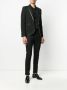 Saint Laurent Blazer met contrasterende afwerking Zwart - Thumbnail 2