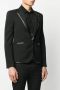 Saint Laurent Blazer met contrasterende afwerking Zwart - Thumbnail 3