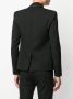 Saint Laurent Blazer met contrasterende afwerking Zwart - Thumbnail 4