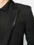 Saint Laurent Blazer met contrasterende afwerking Zwart - Thumbnail 5