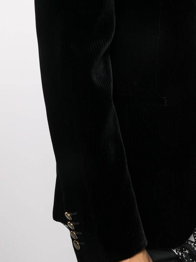Saint Laurent Fluwelen blazer Zwart