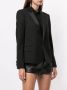 Saint Laurent Blazer met enkele rij knopen Zwart - Thumbnail 3