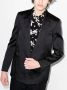Saint Laurent Blazer met gekrast detail Zwart - Thumbnail 2