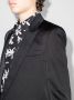 Saint Laurent Blazer met gekrast detail Zwart - Thumbnail 4