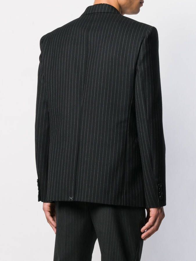 Saint Laurent Blazer met krijtstreep Zwart