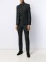 Saint Laurent Blazer met metallic strepen heren Polyester wol zijde Polyester wol gemetalliseerd polyester 48 Zwart - Thumbnail 2