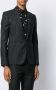 Saint Laurent Blazer met metallic strepen heren Polyester wol zijde Polyester wol gemetalliseerd polyester 48 Zwart - Thumbnail 3