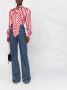 Saint Laurent Blouse met krijtstreep Rood - Thumbnail 2