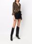 Saint Laurent Blouse met luipaardprint Bruin - Thumbnail 3