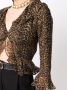 Saint Laurent Blouse met luipaardprint Bruin - Thumbnail 5