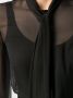 Saint Laurent Blouse met strik Zwart - Thumbnail 5