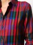 Saint Laurent Blouse met tartan ruit Rood - Thumbnail 5